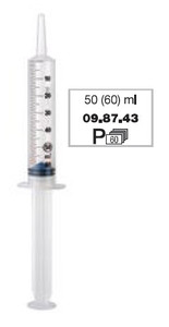 Strzykawka plastikowa - 50ml jednorazowego użytku - 60szt.