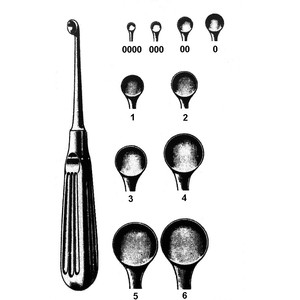  Łyżka kostna okrągła Bruns Fig. 5  11mm