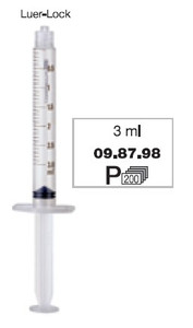 Strzykawka plastikowa - 3ml jednorazowego użytku - 200szt.