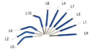 Elektrody różne 10szt 10cm nr. 00500.00 / L